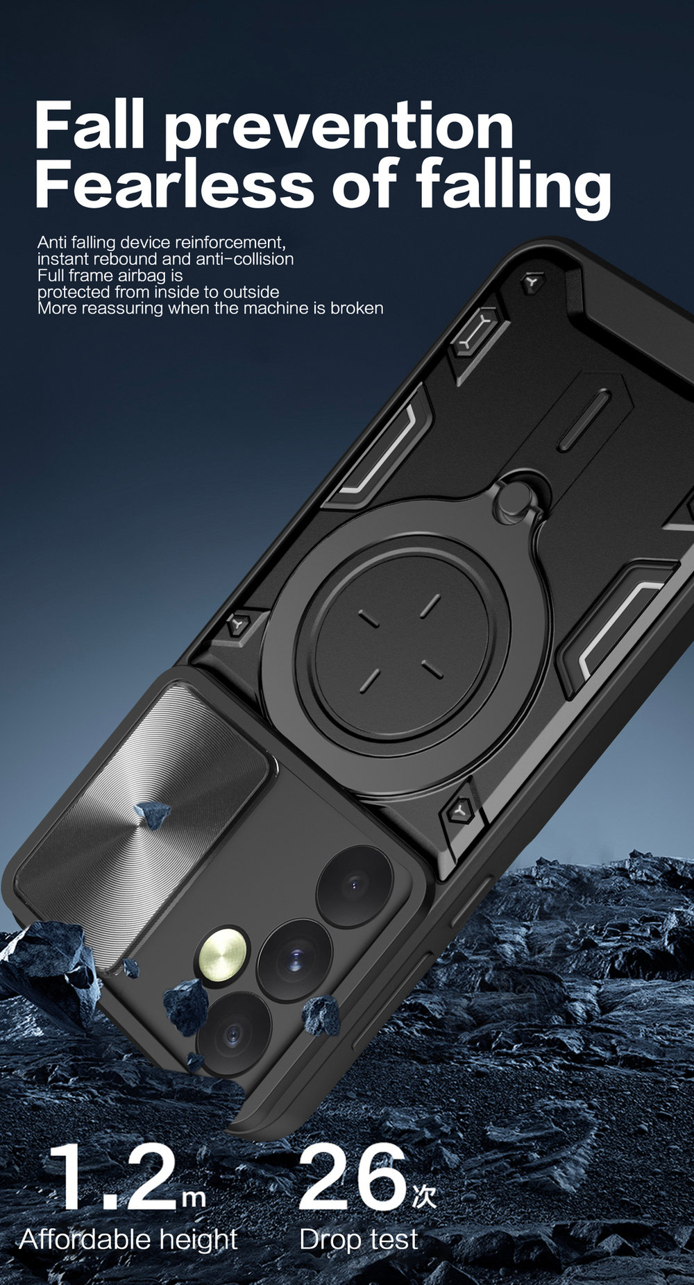 Чехол с кольцом Big Ring Case для Samsung Galaxy A55