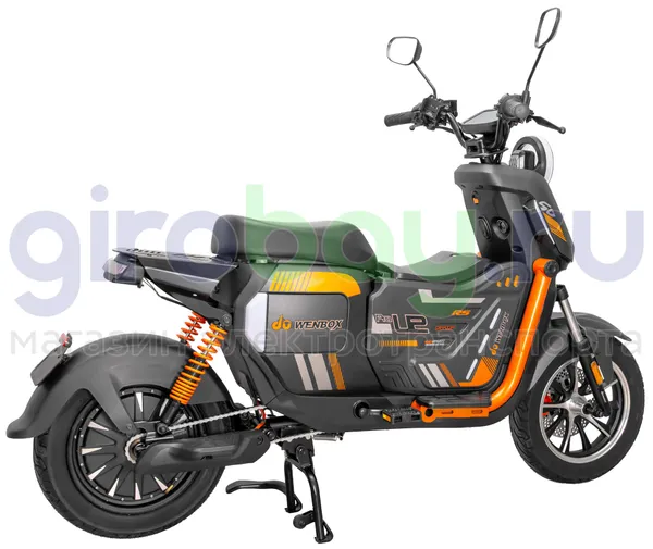Электроскутер WENBOX U2 PRO 1500W (60V/45Ah) - Чёрный, с коротким сиденьем фото №7