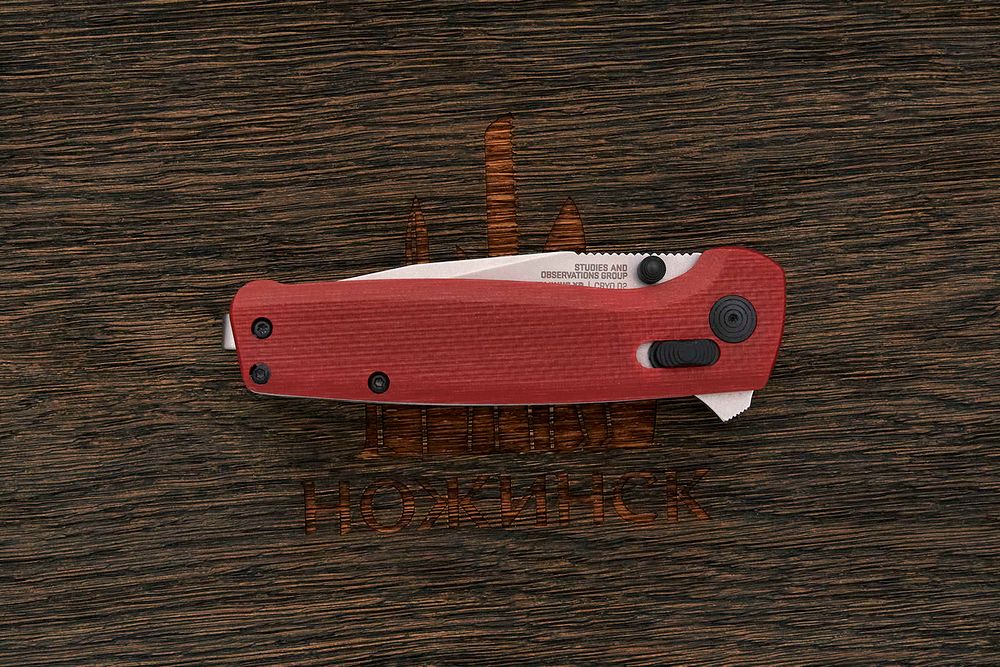 Складной нож SOG Terminus XR, сталь D2, рукоять G10 бордовый