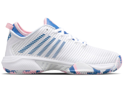 Женские теннисные кроссовки K-Swiss Hypercourt Supreme HB Women — белый/сапфировый/розовый