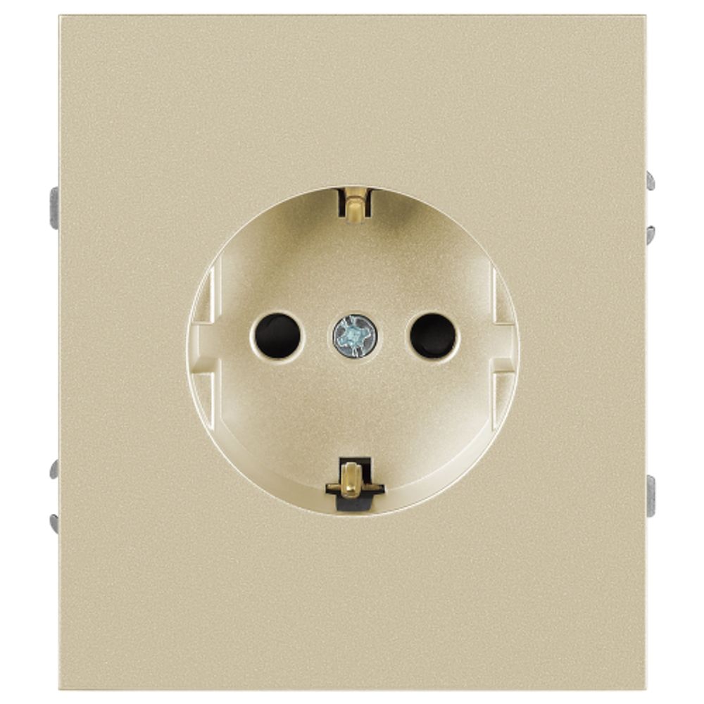 Розетка ЭРА Arktik 16-2101-04 с заземлением 2P+E Schuko 16А-250В шампань | Эра Arktik