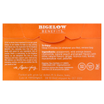 Bigelow, Benefits®, успокаивающий травяной чай, имбирь и персик, без кофеина, 18 чайных пакетиков, 40 г (1,44 унции)