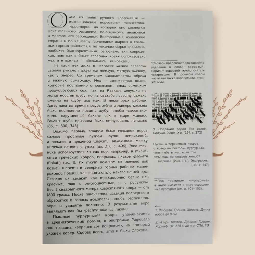 Ворсовое ткачество. Из истории ворсовых ковров. Дворкина И.А.