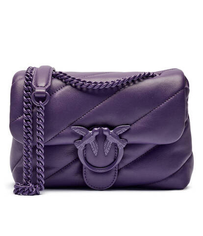 Кожаная сумка через плечо LOVE PUFF MINI CL Pinko - фиолетовый(100039 A1JO)