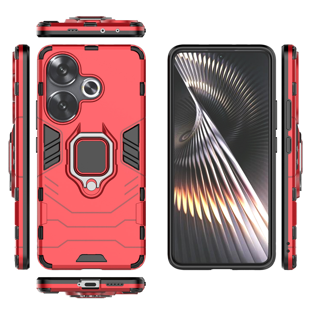 Противоударный чехол с кольцом Panther Case для Poco F6