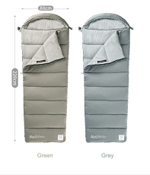 Мешок спальный Naturehike Envelope M400, (190+30)х80 см, (правый) (ТК: +1C), зеленый
