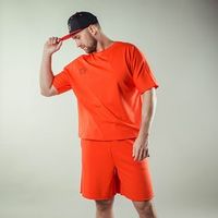 Шорты унисекс "Вb team" Яркий коралл