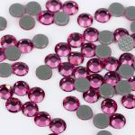 Стразы клеевые стекло 2.7 мм, 360 шт, SS10 №25 фуксия (Fuchsia), Zlatka ZRTG-1072
