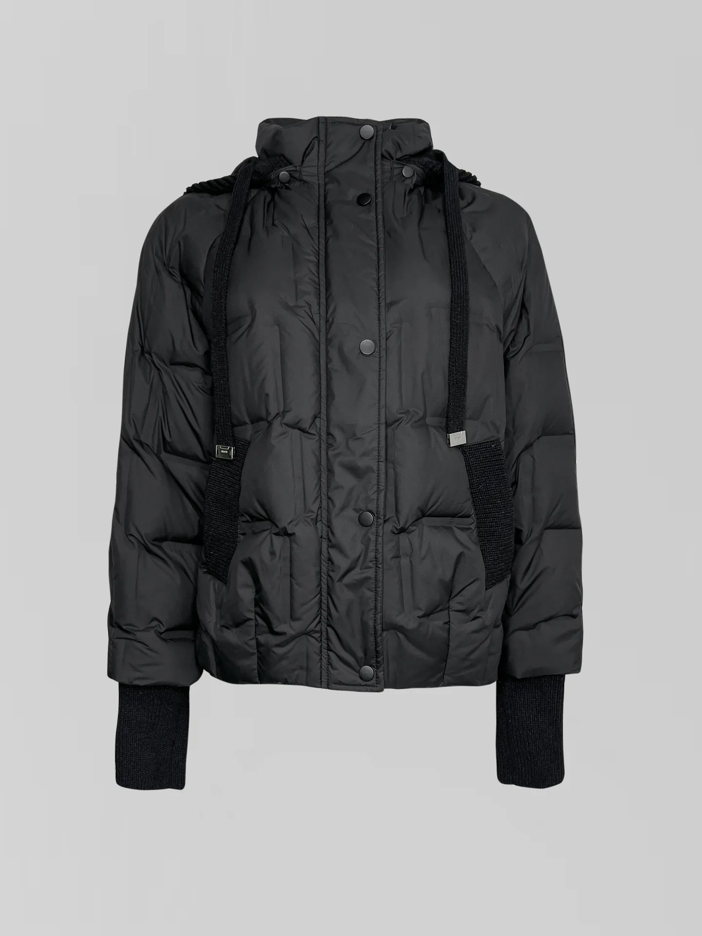 Куртка 6567 с трикотажным капюшоном и трикотажными вставками на карманах