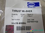 Полукольцо упорное  коленчатого вала / THRUST WASHER АРТ: 10000-93084