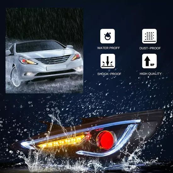 Передние фары Хендай Соната 2009-2014 V8 type