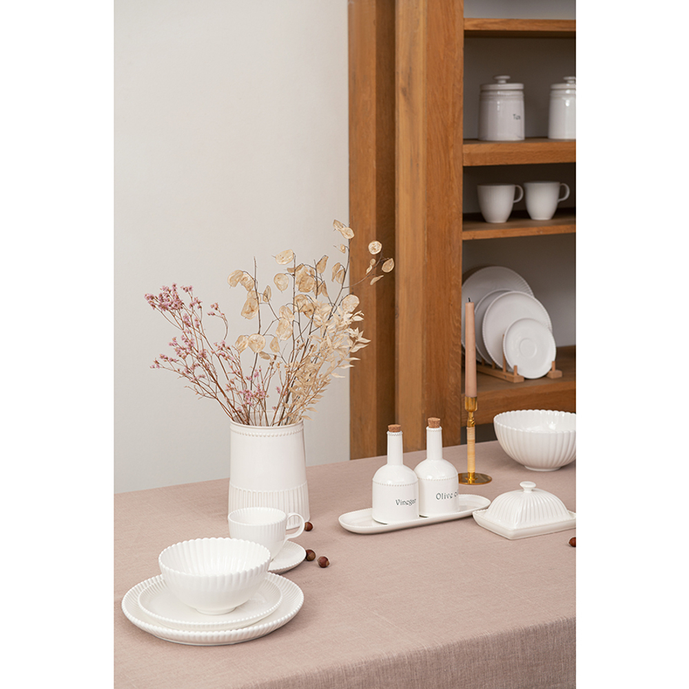 Блюдо овальное Tkano Kitchen Spirit белое