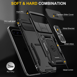 Чехол Safe Case с кольцом и защитой камеры для Google Pixel 9 / Pixel 9 Pro