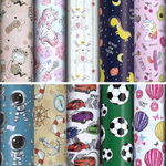Бумага упаковочная 70x100см. "For Kids" 10 дизайнов в ассорт. (Золотая сказка)