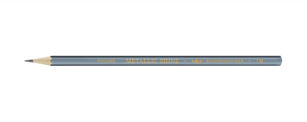 Карандаш чернографитный заточенный ТМ (HB) 72 шт, Metallic shine MS01, 1600 электрик, ВКФ MS01