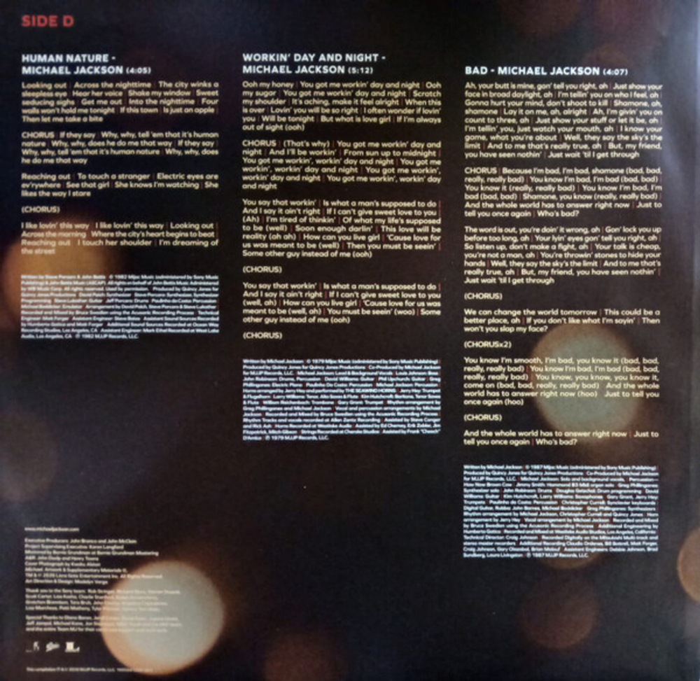 Michael Jackson / Michael (Songs From The Motion Picture)(2LP)