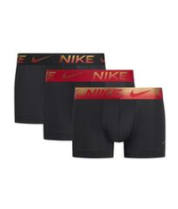Боксерки теннисные Nike Essential Micro 3P - black/red/metallic gradient
