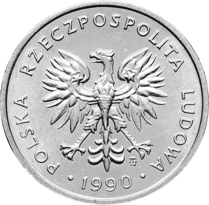 2 злотых 1990 Польша