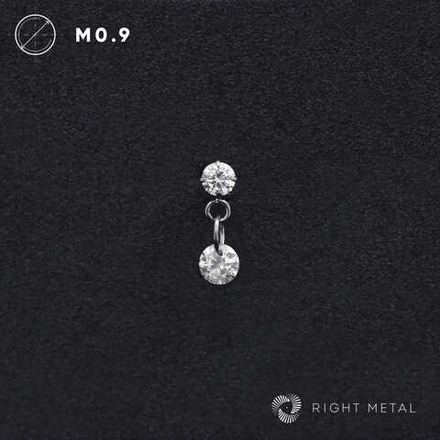 Pendant Round Double Crystal