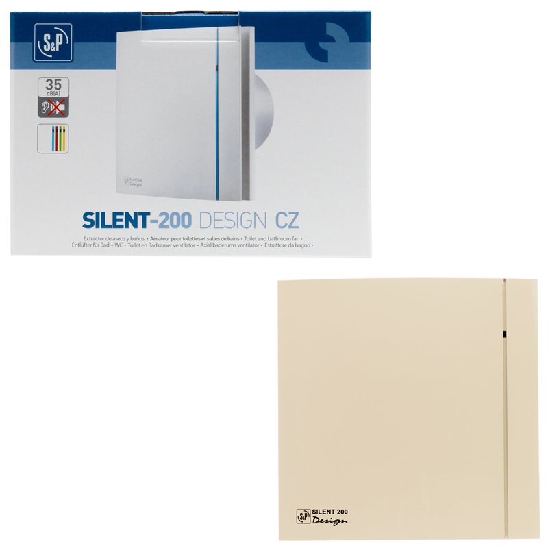 Накладной вентилятор Soler Palau SILENT-200 CZ IVORY DESIGN 4C
