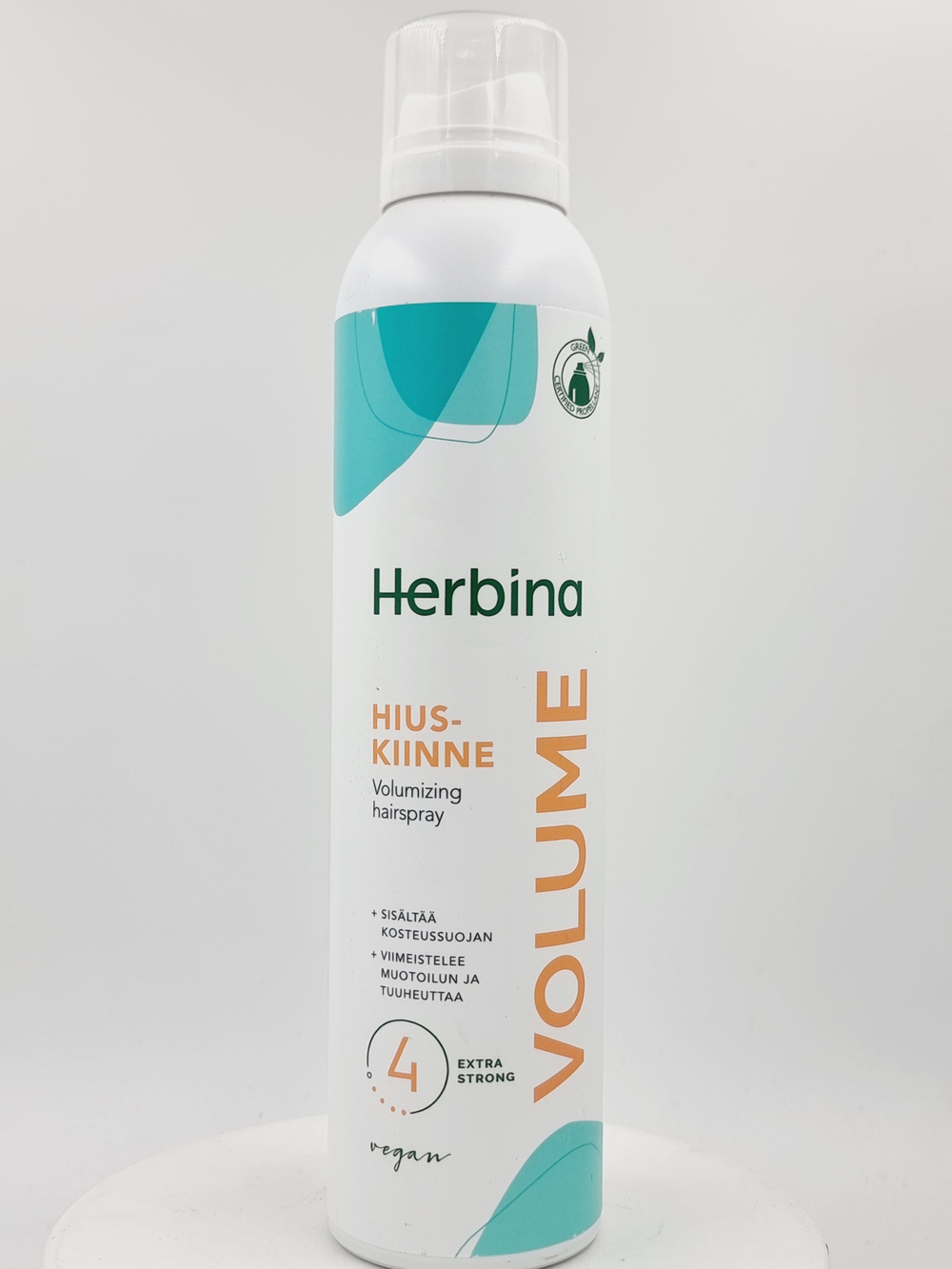Лак для волос Herbina VOLUME #4 очень сильная фиксация c экстрактом крыжовника, 250 мл (Из Финляндии)
