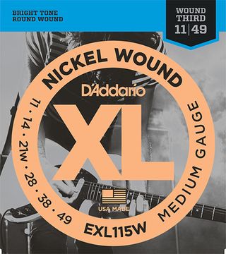 Струны для электрогитары 11-49 D'ADDARIO EXL115W