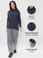Лонгслив оверсайз с воротником