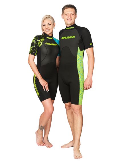 Короткий женский гидрокостюм для серфинга Salvimar Garda Splashy Short lady 3 мм
