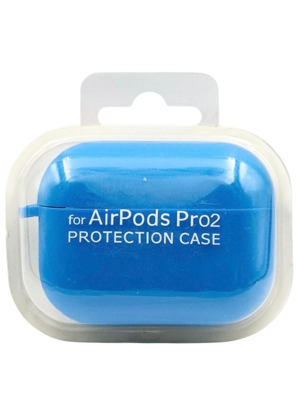 Силиконовый чехол для AirPods Pro 2 c карабином синий