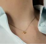 Подвеска Звезда с позолотой