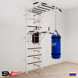 Шведская стенка Sv Sport 5421 (Турник рукоход/Брусья/Лестница/Цепь/Мешок 15кг)