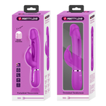 Лиловый вибратор-кролик 23,2см с фингерингом Pretty Love Twinkled Tenderness Kampas Flicking Vibrator Rabbit BW-500025
