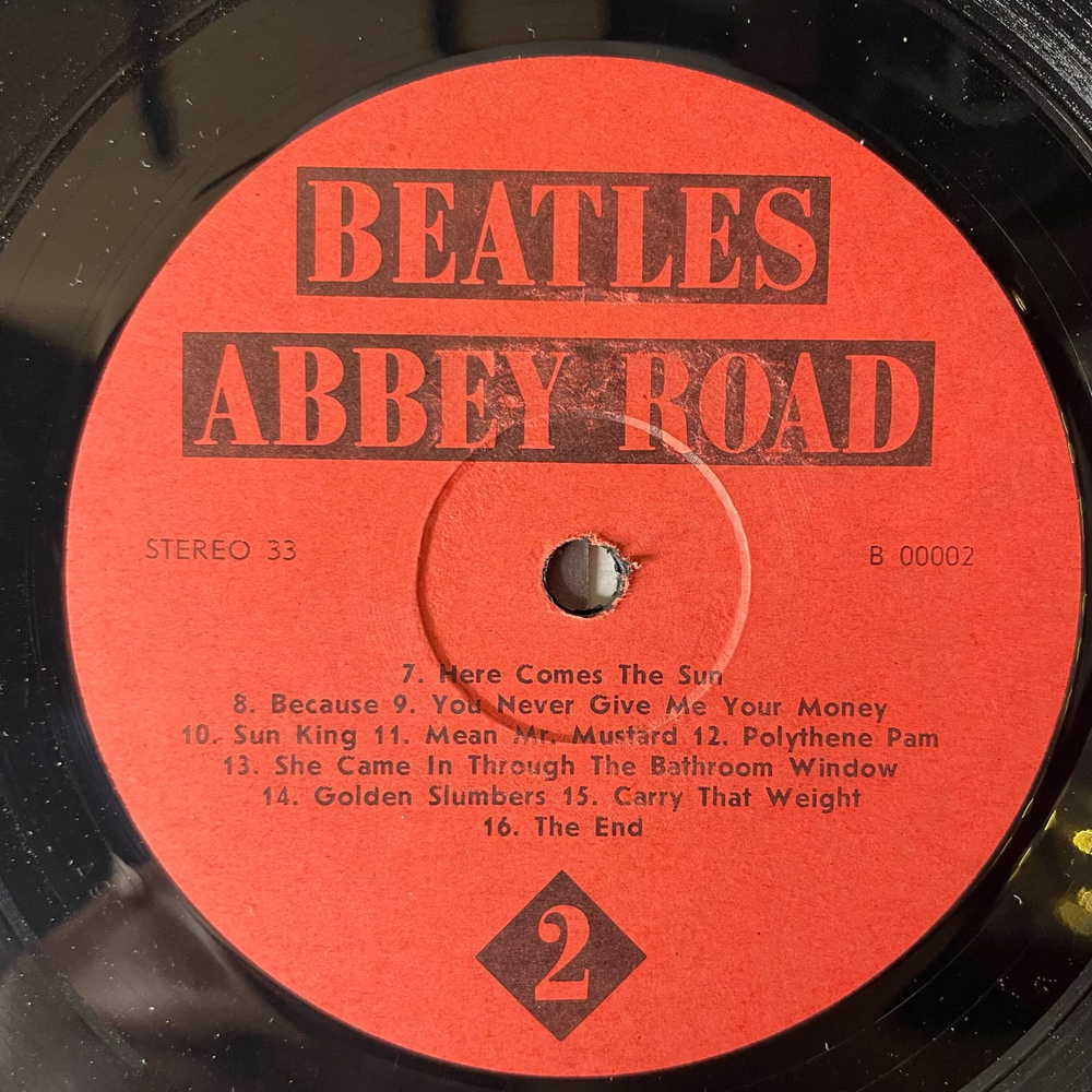 Винтажная виниловая пластинка LP The Beatles Abbey Road (Россия 1993)