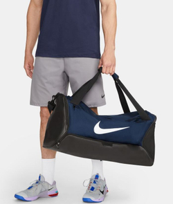 Сумка спортивная Nike Brasilia 9.5 Training Duffel Bag - midnight navy/black/white