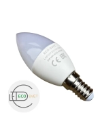 Светодиодная Led лампа С37 Е14 6W нейтр 3шт