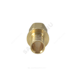 Муфта для PE-X труб аксиальная латунь Дн 25х1/2" ВР РОС