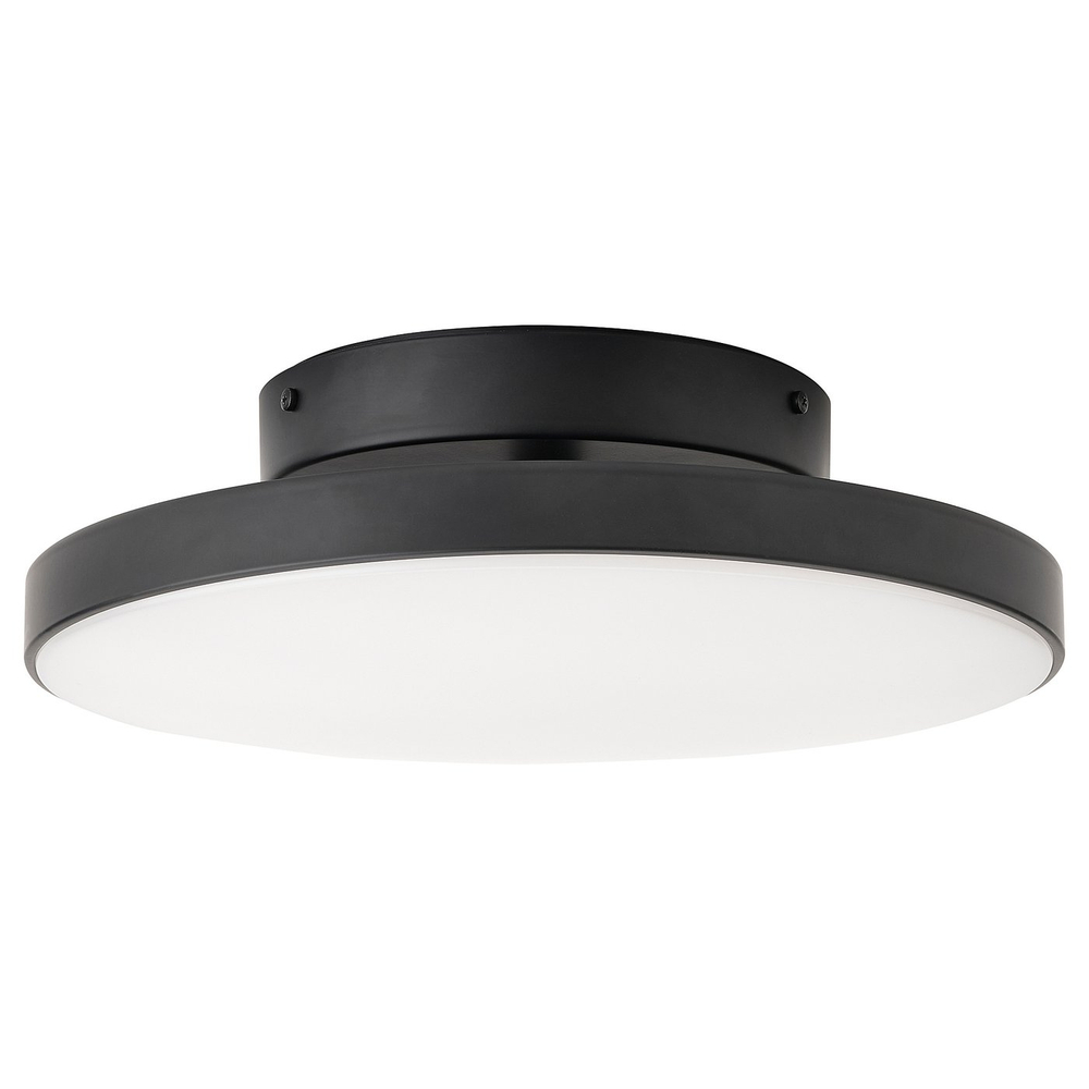 IKEA KABOMBA  (ИКЕА КАБОМБА)  -  Потолочный светильник LED - матовый чёрный 36 см