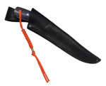 Нож Джокер, цельнометаллический, Bohler K340, микарта, голуб/оранж