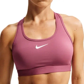 ТОП теннисный Nike Swoosh Medium Support Padded Sports - pink smoke/white