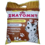 Наполнитель для кошачьего туалета, для короткошерстных кошек 13л Диатомит «CATS»