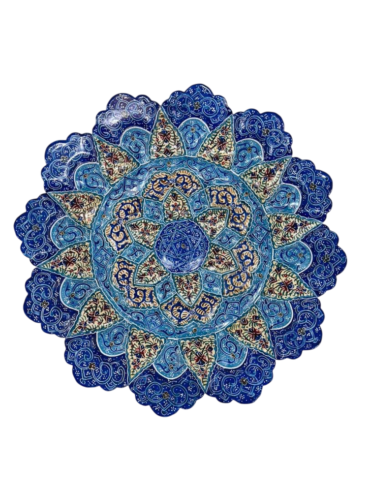 Тарелка минакари ручной работы из Исфахана (25 см) 181220255 Иран