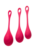 Набор вагинальных шариков Satisfyer Yoni красный 13,5 см