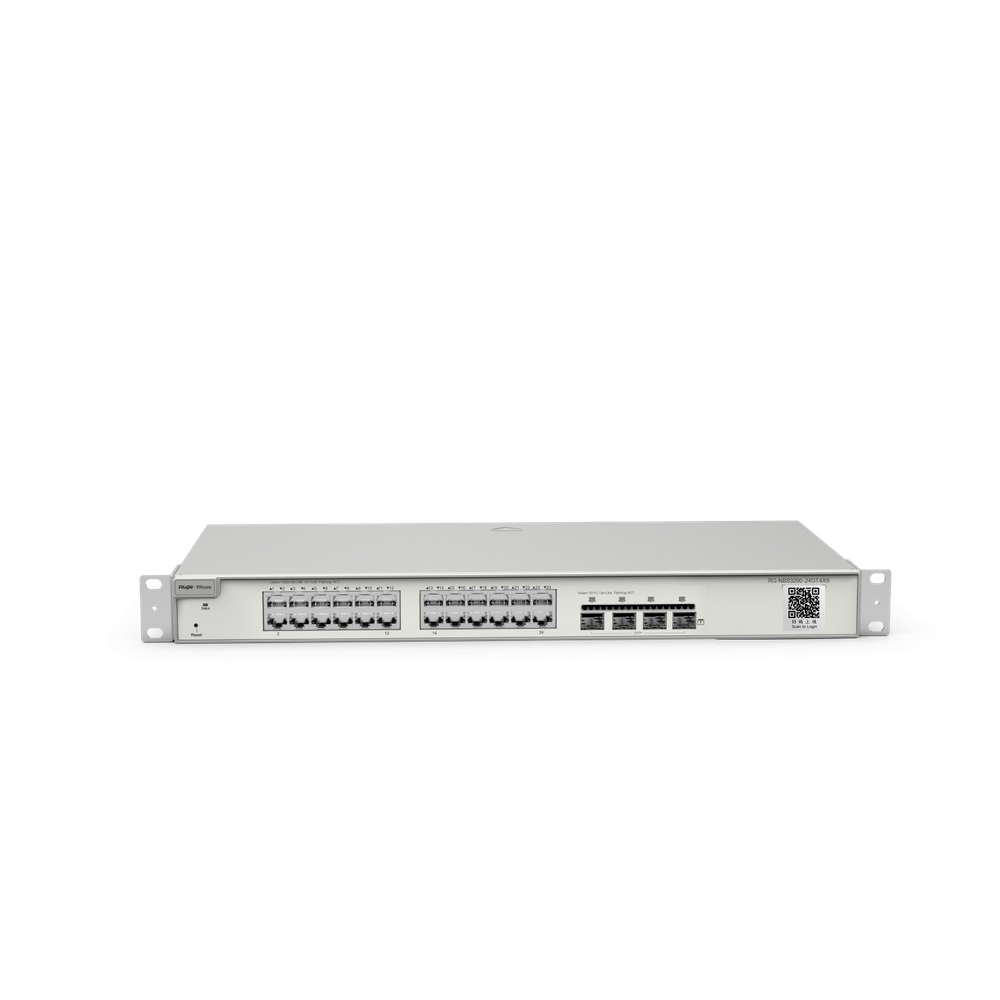 Коммутатор 24-Port Ruijie Reyee RG-NBS3200-24GT4XS/10G L2 Managed Switch, 24 Gigabit RJ45 Port, 4*10G SPF+ Slots