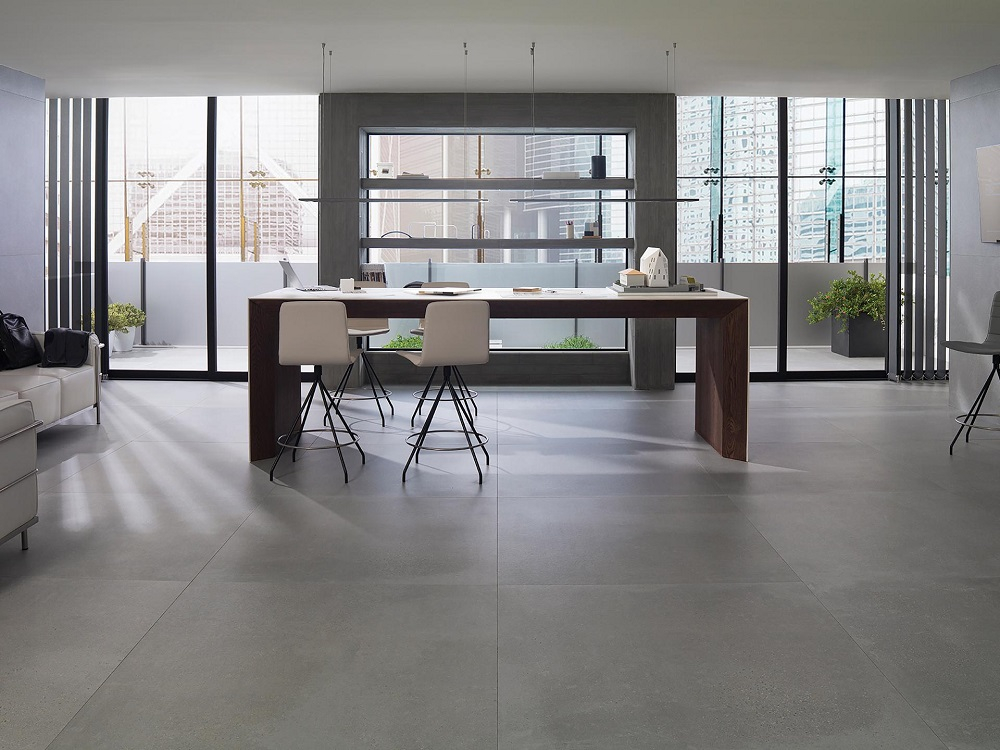 Plain Cement Coffee-Grey Matt Спеченный камень 120*270/0.6