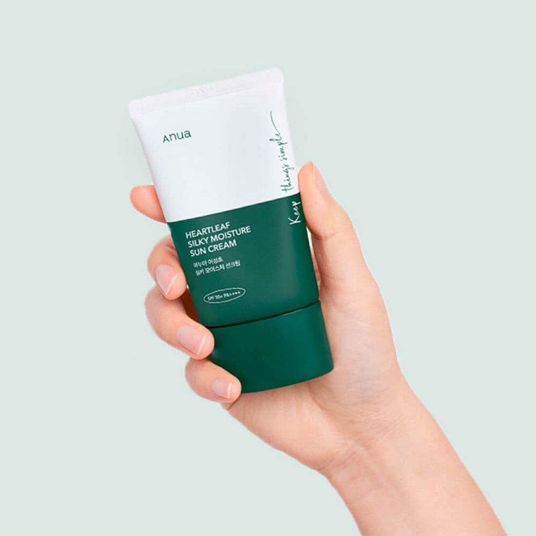 Успокаивающий солнцезащитный крем ANUA Heartleaf Silky Moisture Sun Cream SPF50+ 50мл