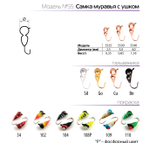 Мормышка вольфрамовая Spider 5530 "Самка муравья с ушком" (3мм, 0.85гр)