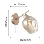 Бра Tilda 2658-1W, 1*E14*40W. ТМ F-Promo