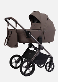 Peppy Коляска детская Monaco thermo 2 в 1 Mocca (кофе), рама серо-коричневая