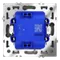 Выключатель одноклавишный с подсветкой Voltum S70 Графит VLS010207