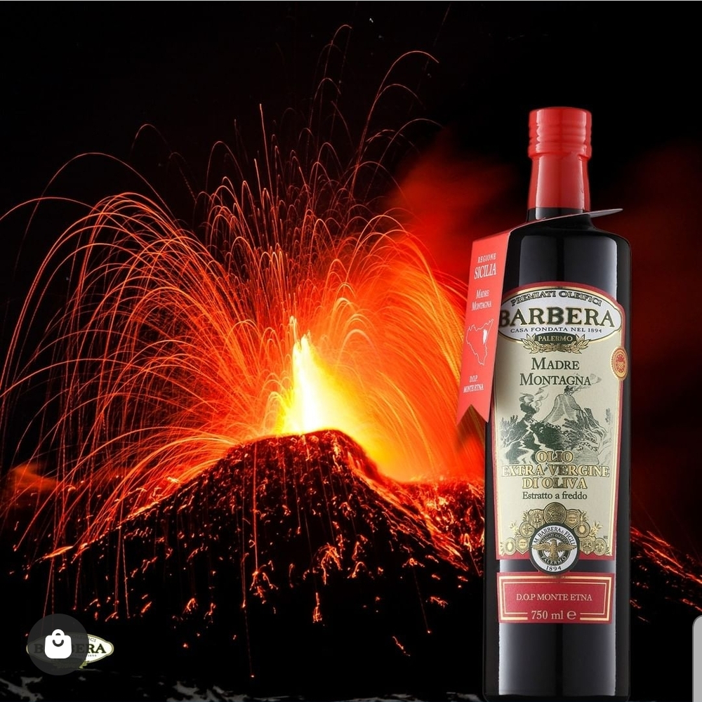 Оливковое масло BARBERA "MADRE MONTAGNA", D.O.P. Monte Etna, Extra Virgin, 750 мл. Италия